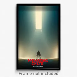 Pixel Art Poster - Menacing Chute (8 Bit Psychedelic Trippy Video Game Print)