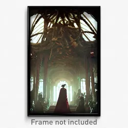 Pixel Art Poster - Velvety Rookery (8 Bit Psychedelic Trippy Video Game Print)