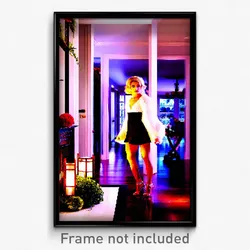 Pixel Art Poster - Glamorous Home (8 Bit Psychedelic Trippy Video Game Print)