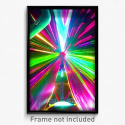 Pixel Art Poster - Vibrant Sanctum (8 Bit Psychedelic Trippy Video Game Print)