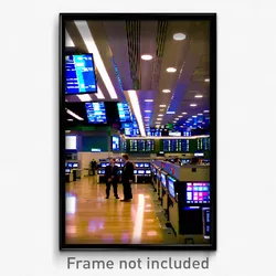 Pixel Art Poster - Adventurous Stock Trading Floor (8 Bit Video Game Print)