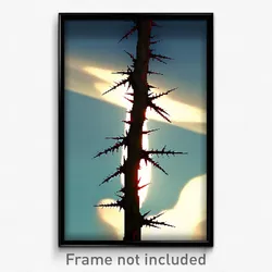 Pixel Art Poster - Thorny Kame (8 Bit Psychedelic Trippy Weird Video Game Print)