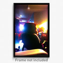 Pixel Art Poster - Cluttered Seat (8 Bit Psychedelic Trippy Video Game Print)
