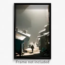 Pixel Art Poster - Stark Slum (8 Bit Psychedelic Trippy Weird Video Game Print)