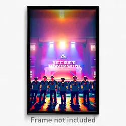 Pixel Art Poster - Secret University (8 Bit Psychedelic Trippy Video Game Print)