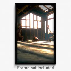 Pixel Art Poster - Vacant Hovel (8 Bit Psychedelic Trippy Video Game Print)