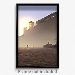 Pixel Art Poster - Barren Fort (8 Bit Psychedelic Trippy Weird Video Game Print)