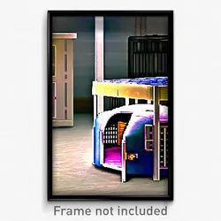 Pixel Art Poster - Plastic Kennel (8 Bit Psychedelic Trippy Video Game Print)