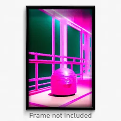 Pixel Art Poster - Pink Ghetto (8 Bit Psychedelic Trippy Weird Video Game Print)