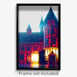 Pixel Art Poster - Imaginative Madhouse (8 Bit Psychedelic Video Game Print)