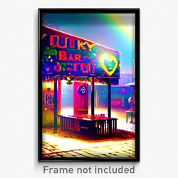 Pixel Art Poster - Quirky Barony (8 Bit Psychedelic Trippy Video Game Print)