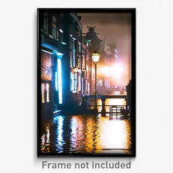 Pixel Art Poster - Complicated Amsterdam (8 Bit Psychedelic Video Game Print)