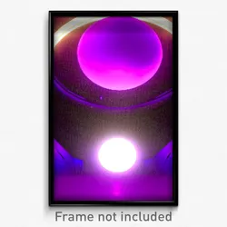 Pixel Art Poster - Purple Discotheque (8 Bit Psychedelic Video Game Print)
