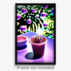 Pixel Art Poster - Massive Bubble Tea (8 Bit Psychedelic Video Game Print)