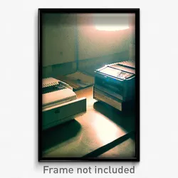 Pixel Art Poster - Underground Printer (8 Bit Psychedelic Video Game Print)