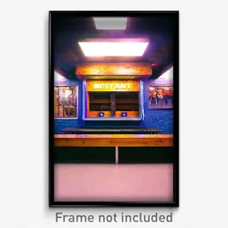 Pixel Art Poster - Nutty Dugout (8 Bit Psychedelic Trippy Video Game Print)