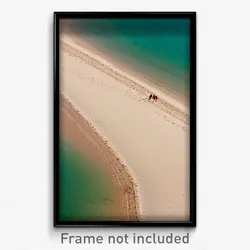 Pixel Art Poster - Notable Sandbar (8 Bit Psychedelic Trippy Video Game Print)