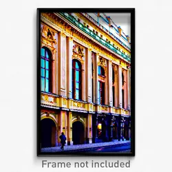 Pixel Art Poster - Noteworthy Vienna (8 Bit Psychedelic Trippy Video Game Print)