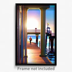 Pixel Art Poster - Adorable Pier (8 Bit Psychedelic Trippy Video Game Print)