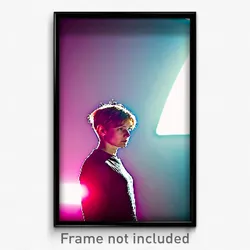 Pixel Art Poster - Thoughtful Mere (8 Bit Psychedelic Trippy Video Game Print)