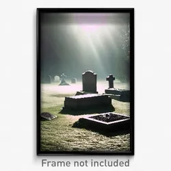 Pixel Art Poster - Cold Grave (8 Bit Psychedelic Trippy Weird Video Game Print)