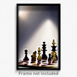 Pixel Art Poster - Modest Chess Piece (8 Bit Psychedelic Video Game Print)