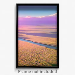 Pixel Art Poster - Unwelcoming Plains (8 Bit Psychedelic Video Game Print)