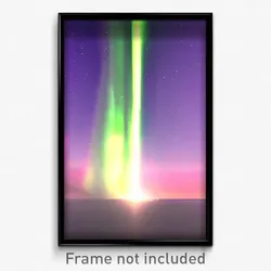 Pixel Art Poster - Sharp Aurora (8 Bit Psychedelic Trippy Video Game Print)