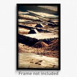 Pixel Art Poster - Worn Earthworks (8 Bit Psychedelic Trippy Video Game Print)