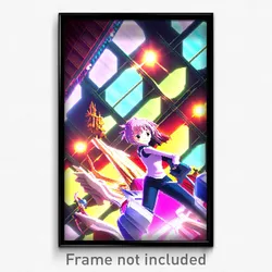 Pixel Art Poster - Anime Like Ziggurat (8 Bit Psychedelic Video Game Print)