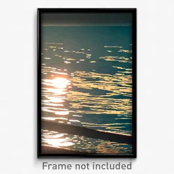 Pixel Art Poster - Reflecting Ocean (8 Bit Psychedelic Trippy Video Game Print)