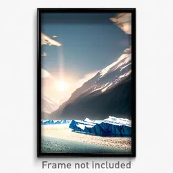 Pixel Art Poster - Major Glacier (8 Bit Psychedelic Trippy Video Game Print)