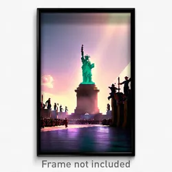 Pixel Art Poster - Majestic Muster (8 Bit Psychedelic Trippy Video Game Print)