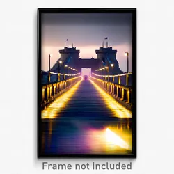 Pixel Art Poster - Unimaginable Causeway (8 Bit Psychedelic Video Game Print)