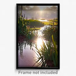 Pixel Art Poster - Tidy Wetland (8 Bit Psychedelic Trippy Video Game Print)