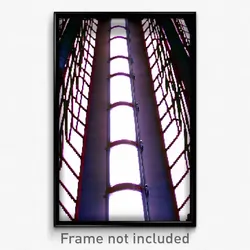 Pixel Art Poster - Complex Wire Frame Movie Theatre (8 Bit Video Game Print)