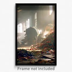 Pixel Art Poster - Humongous Waste (8 Bit Psychedelic Trippy Video Game Print)