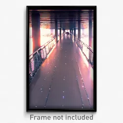 Pixel Art Poster - Massive Walkway (8 Bit Psychedelic Trippy Video Game Print)