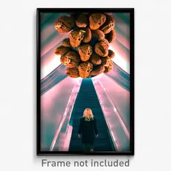 Pixel Art Poster - Nutty Passage (8 Bit Psychedelic Trippy Video Game Print)
