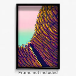 Pixel Art Poster - Distorted Burrow (8 Bit Psychedelic Trippy Video Game Print)