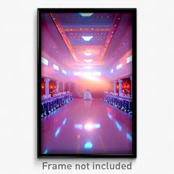 Pixel Art Poster - Velvety Retreat (8 Bit Psychedelic Trippy Video Game Print)