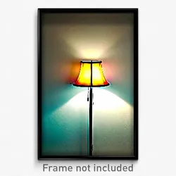 Pixel Art Poster - Far Lamp (8 Bit Psychedelic Trippy Weird Video Game Print)
