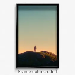 Pixel Art Poster - Noteworthy Ridgeline (8 Bit Psychedelic Video Game Print)