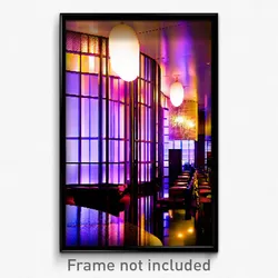 Pixel Art Poster - All Over The Place Hotel (8 Bit Psychedelic Video Game Print)