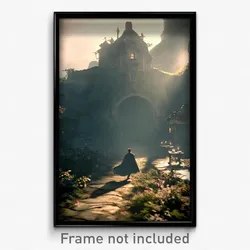 Pixel Art Poster - Haunting Oubliette (8 Bit Psychedelic Video Game Print)