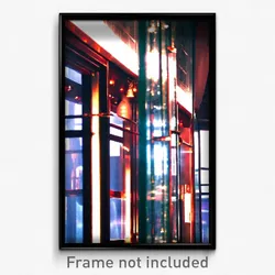 Pixel Art Poster - Admired Glass (8 Bit Psychedelic Trippy Video Game Print)