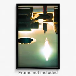 Pixel Art Poster - Reflecting Resting Place (8 Bit Psychedelic Video Game Print)