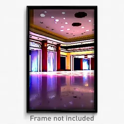 Pixel Art Poster - Tremendous Ballroom (8 Bit Psychedelic Video Game Print)