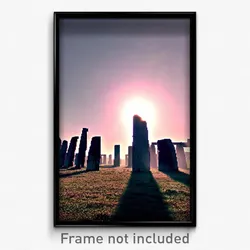 Pixel Art Poster - Deadly Henge (8 Bit Psychedelic Trippy Video Game Print)