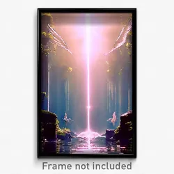 Pixel Art Poster - Angelic Rill (8 Bit Psychedelic Trippy Video Game Print)